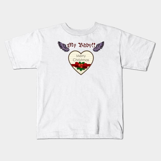 Couple Love Kids T-Shirt by Butterfly Dira